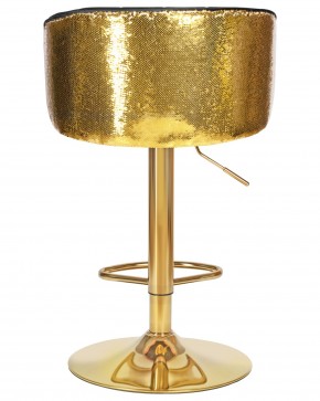 Стул барный DOBRIN DARCY GOLD SHINY, черный велюр с золотыми пайетками в Талице - talica.ok-mebel.com | фото 5