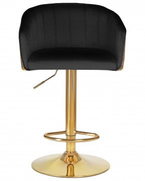 Стул барный DOBRIN DARCY GOLD SHINY, черный велюр с золотыми пайетками в Талице - talica.ok-mebel.com | фото 6