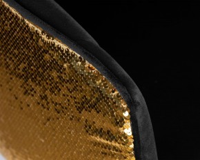 Стул барный DOBRIN DARCY GOLD SHINY, черный велюр с золотыми пайетками в Талице - talica.ok-mebel.com | фото 8