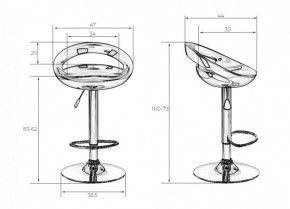 Стул барный DOBRIN DISCO LM-1010 (оранжевый) в Талице - talica.ok-mebel.com | фото