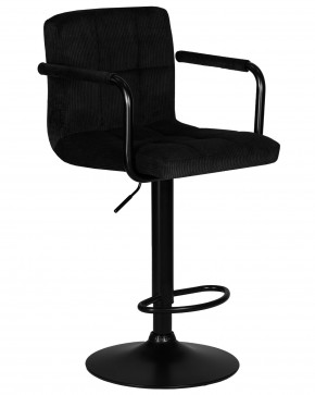 Стул барный DOBRIN KRUGER ARM BLACK, черный вельвет (LAR-E2041-52) в Талице - talica.ok-mebel.com | фото 2