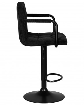 Стул барный DOBRIN KRUGER ARM BLACK, черный вельвет (LAR-E2041-52) в Талице - talica.ok-mebel.com | фото 3