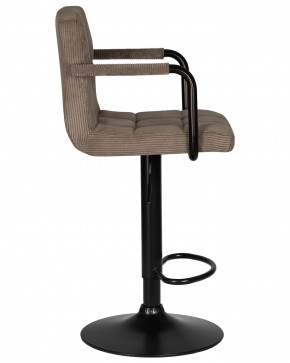 Стул барный DOBRIN KRUGER ARM BLACK, какао вельвет (LAR-E2041-05) в Талице - talica.ok-mebel.com | фото 3