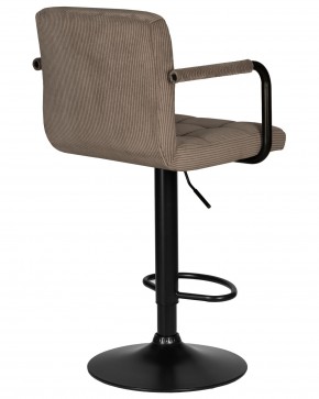 Стул барный DOBRIN KRUGER ARM BLACK, какао вельвет (LAR-E2041-05) в Талице - talica.ok-mebel.com | фото 4