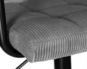 Стул барный DOBRIN KRUGER ARM BLACK, серый вельвет (LAR-E2041-25) в Талице - talica.ok-mebel.com | фото 7