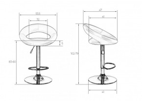 Стул барный DOBRIN MIRA LM-5001 (синий) в Талице - talica.ok-mebel.com | фото 3
