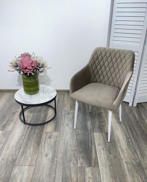Стул BRANDY-X ЛАТТЕ #25 / белый каркас, велюр М-City в Талице - talica.ok-mebel.com | фото 2