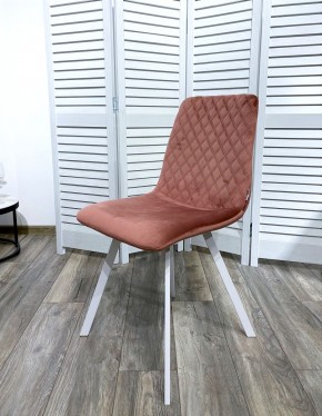 Стул DAIQUIRI BLUVEL-52 PINK / белый каркас, велюр М-City в Талице - talica.ok-mebel.com | фото 7