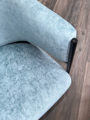 Стул ДИЛЛ, цвет RAIN 7 бриз, велюр / черный каркас М-City в Талице - talica.ok-mebel.com | фото 7
