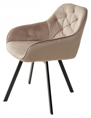Стул GALE 360 град. поворот. BLUVEL-40 BEIGE, велюр/ черный каркас, М-City в Талице - talica.ok-mebel.com | фото 5