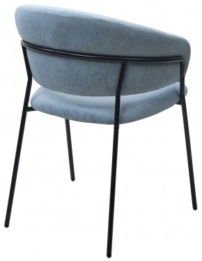 Стул ГЕММА, цвет RAIN 13 blue, велюр / черный каркас М-City в Талице - talica.ok-mebel.com | фото 9