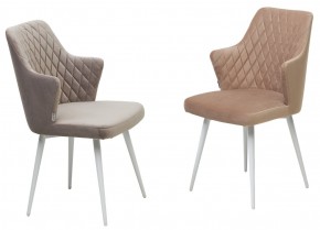 Стул HERMAN 360 град. БЕЖЕВЫЙ #5, велюр / белый каркас М-City в Талице - talica.ok-mebel.com | фото 6
