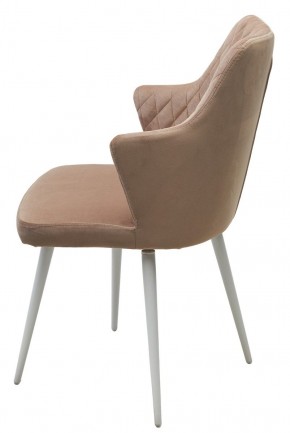 Стул HERMAN 360 град. БЕЖЕВЫЙ #5, велюр / белый каркас М-City в Талице - talica.ok-mebel.com | фото 8