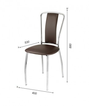 Стул Лилия-М А1.05-02 (Стандарт) хром/кожзам (4 шт.) в Талице - talica.ok-mebel.com | фото 3