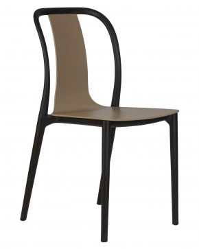 Стул обеденный DOBRIN ADAM, черный/бежевый в Талице - talica.ok-mebel.com | фото 2