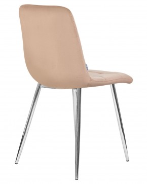 Стул обеденный DOBRIN ALEX, хром ножки, мокко велюр (V108-104),  в Талице - talica.ok-mebel.com | фото 4