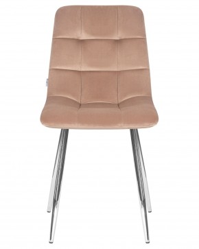 Стул обеденный DOBRIN ALEX, хром ножки, мокко велюр (V108-104),  в Талице - talica.ok-mebel.com | фото 6