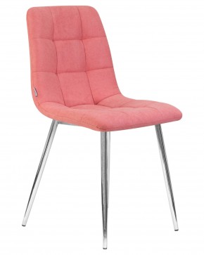 Стул обеденный DOBRIN ALEX, хром ножки, розовая ткань (UF860-05B) в Талице - talica.ok-mebel.com | фото 2