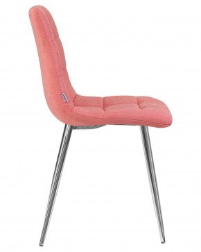 Стул обеденный DOBRIN ALEX, хром ножки, розовая ткань (UF860-05B) в Талице - talica.ok-mebel.com | фото 3