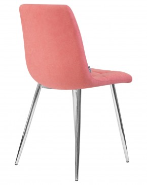Стул обеденный DOBRIN ALEX, хром ножки, розовая ткань (UF860-05B) в Талице - talica.ok-mebel.com | фото 4