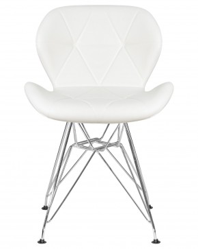 Стул обеденный DOBRIN BUTTERFLY CHROME, ножки хром, цвет белый в Талице - talica.ok-mebel.com | фото 6