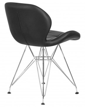 Стул обеденный DOBRIN BUTTERFLY CHROME, ножки хром, цвет чёрный в Талице - talica.ok-mebel.com | фото 4