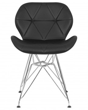 Стул обеденный DOBRIN BUTTERFLY CHROME, ножки хром, цвет чёрный в Талице - talica.ok-mebel.com | фото 7