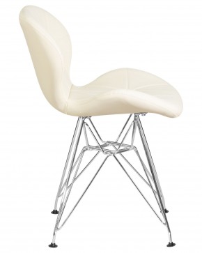 Стул обеденный DOBRIN BUTTERFLY CHROME, ножки хром, цвет кремовый в Талице - talica.ok-mebel.com | фото 3