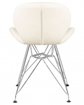 Стул обеденный DOBRIN BUTTERFLY CHROME, ножки хром, цвет кремовый в Талице - talica.ok-mebel.com | фото 5