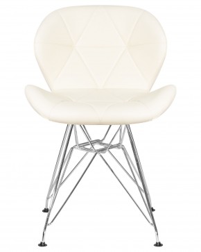 Стул обеденный DOBRIN BUTTERFLY CHROME, ножки хром, цвет кремовый в Талице - talica.ok-mebel.com | фото 6
