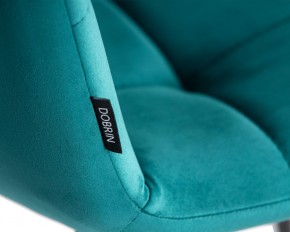 Стул обеденный DOBRIN CHILLY, Морской волны Holland 56, основание черное в Талице - talica.ok-mebel.com | фото 9