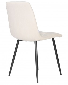 Стул обеденный DOBRIN CHILLY ROMBO, Бежевый Simple 44, основание черный в Талице - talica.ok-mebel.com | фото 4