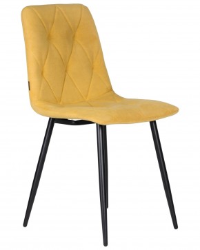Стул обеденный DOBRIN CHILLY ROMBO, Горчичный Simple 15, основание черное в Талице - talica.ok-mebel.com | фото 2