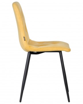 Стул обеденный DOBRIN CHILLY ROMBO, Горчичный Simple 15, основание черное в Талице - talica.ok-mebel.com | фото 3
