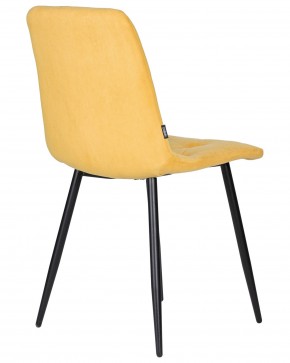 Стул обеденный DOBRIN CHILLY ROMBO, Горчичный Simple 15, основание черное в Талице - talica.ok-mebel.com | фото 4