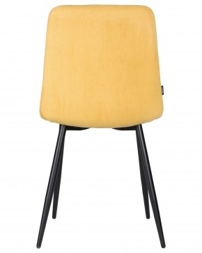 Стул обеденный DOBRIN CHILLY ROMBO, Горчичный Simple 15, основание черное в Талице - talica.ok-mebel.com | фото 5