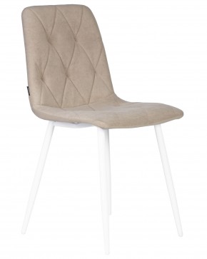 Стул обеденный DOBRIN CHILLY ROMBO, Капучино Simple 05, основание белый в Талице - talica.ok-mebel.com | фото 2