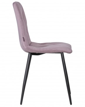 Стул обеденный DOBRIN CHILLY ROMBO, Лавандовый Simple 48, основание черное в Талице - talica.ok-mebel.com | фото 3