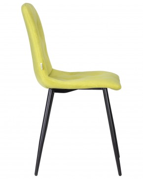 Стул обеденный DOBRIN CHILLY ROMBO, Лайм Simple 14, основание черное в Талице - talica.ok-mebel.com | фото 3