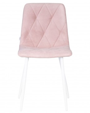 Стул обеденный DOBRIN CHILLY ROMBO, Розовый Simple 03, основание белый в Талице - talica.ok-mebel.com | фото 6