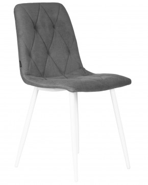 Стул обеденный DOBRIN CHILLY ROMBO, Серый Simple 33, основание белый в Талице - talica.ok-mebel.com | фото 2