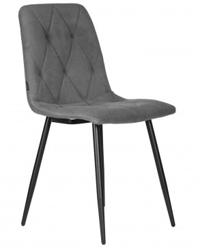 Стул обеденный DOBRIN CHILLY ROMBO, Серый Simple 33, основание черное в Талице - talica.ok-mebel.com | фото 2