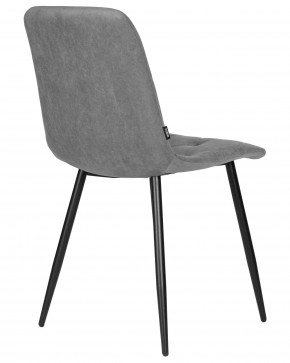 Стул обеденный DOBRIN CHILLY ROMBO, Серый Simple 33, основание черное в Талице - talica.ok-mebel.com | фото 4