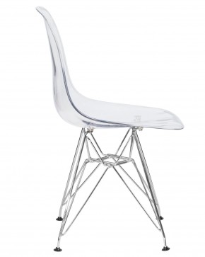 Стул обеденный DOBRIN DSR CASPER, ножки хром, цвет прозрачный в Талице - talica.ok-mebel.com | фото 3