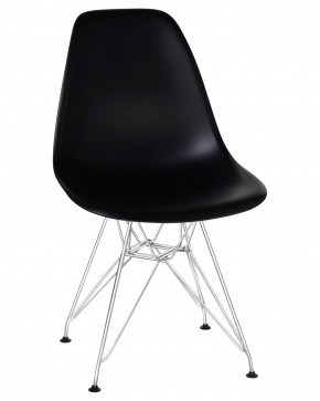 Стул обеденный DOBRIN DSR, ножки хром, цвет чёрный (B-03) в Талице - talica.ok-mebel.com | фото