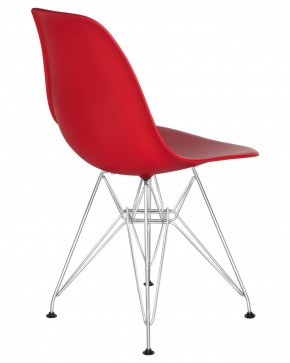 Стул обеденный DOBRIN DSR, ножки хром, цвет красный (R-02) в Талице - talica.ok-mebel.com | фото 4
