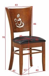 Стул обеденный DOBRIN JERRY, шоколад, чёрный в Талице - talica.ok-mebel.com | фото 11