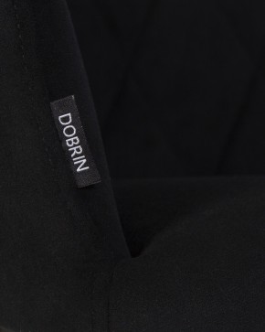 Стул обеденный DOBRIN ROBY, ЭМАЛЬ ЧЕРНЫЙ МУАР велюр Catania Black в Талице - talica.ok-mebel.com | фото 2