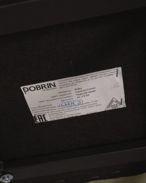 Стул обеденный DOBRIN ROBY, ЭМАЛЬ ЧЕРНЫЙ МУАР велюр Catania Forest в Талице - talica.ok-mebel.com | фото 12