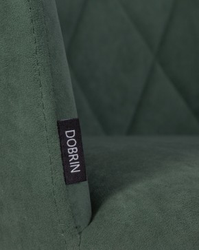 Стул обеденный DOBRIN ROBY, ЭМАЛЬ ЧЕРНЫЙ МУАР велюр Catania Izumrud в Талице - talica.ok-mebel.com | фото 9